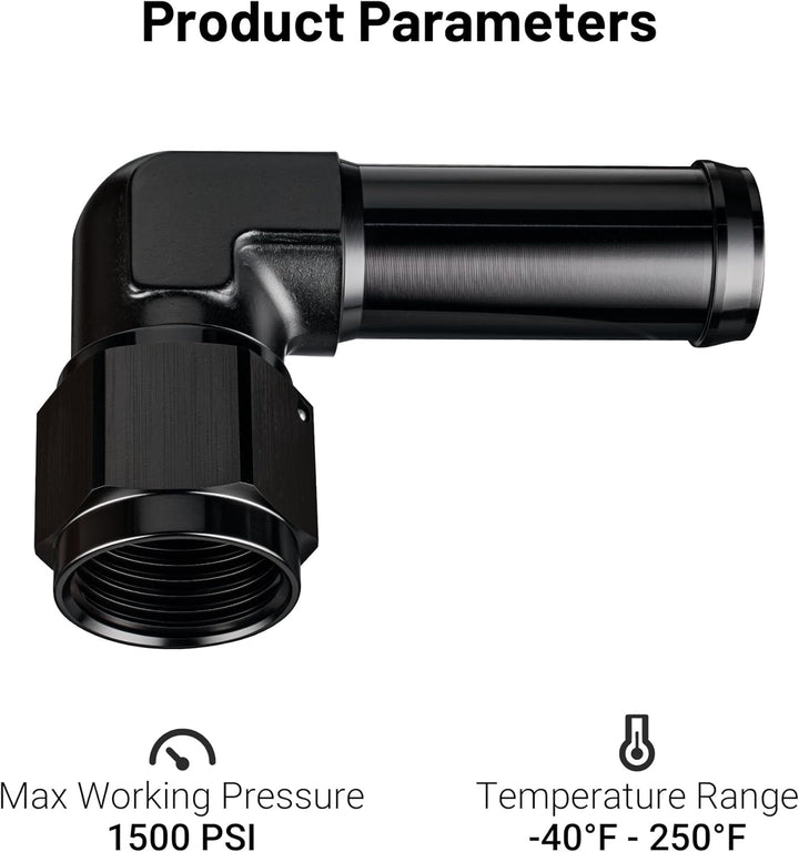 [10AN to 3/4 Inch,90 Degree]