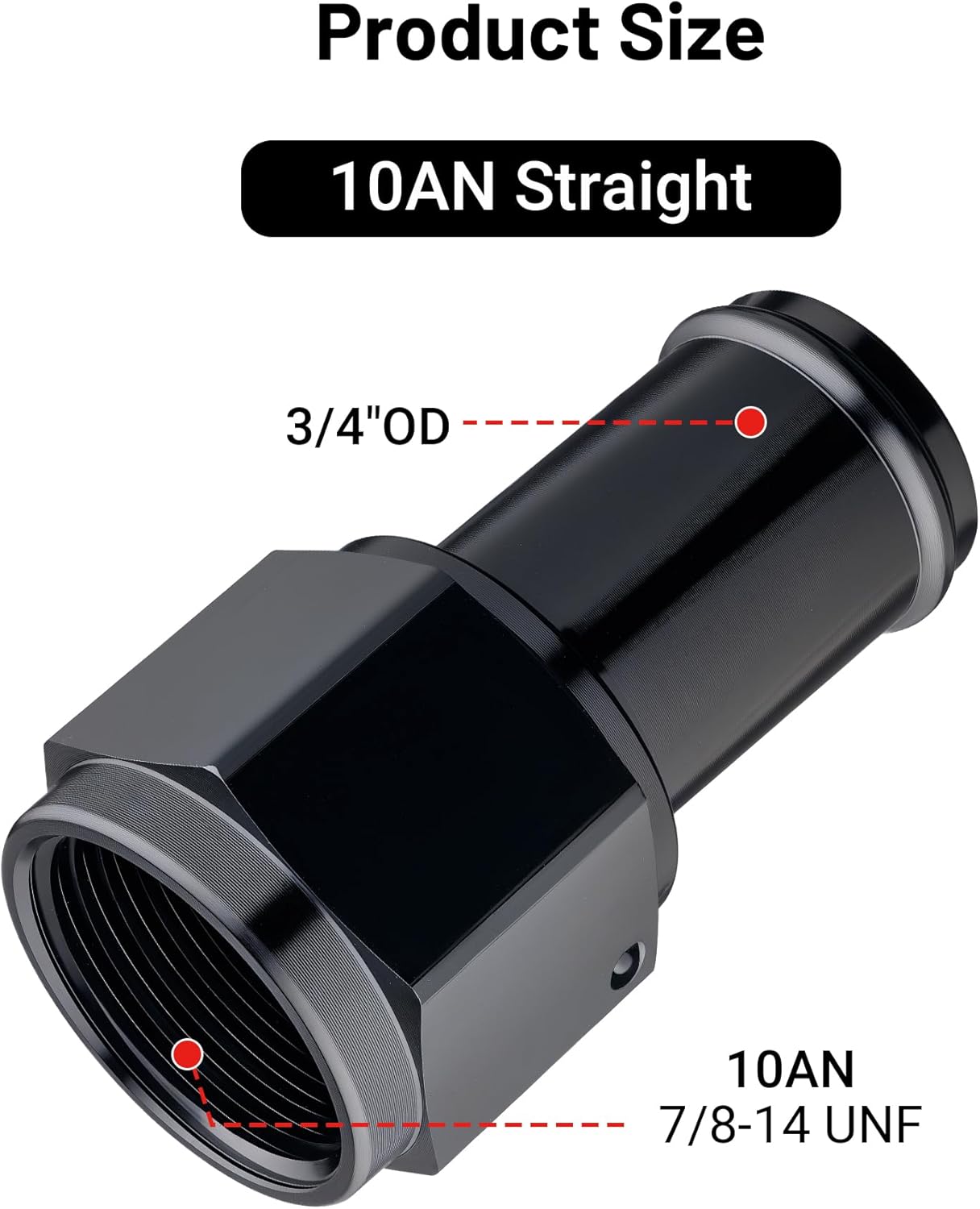 [10AN to 3/4 Inch,Straight]