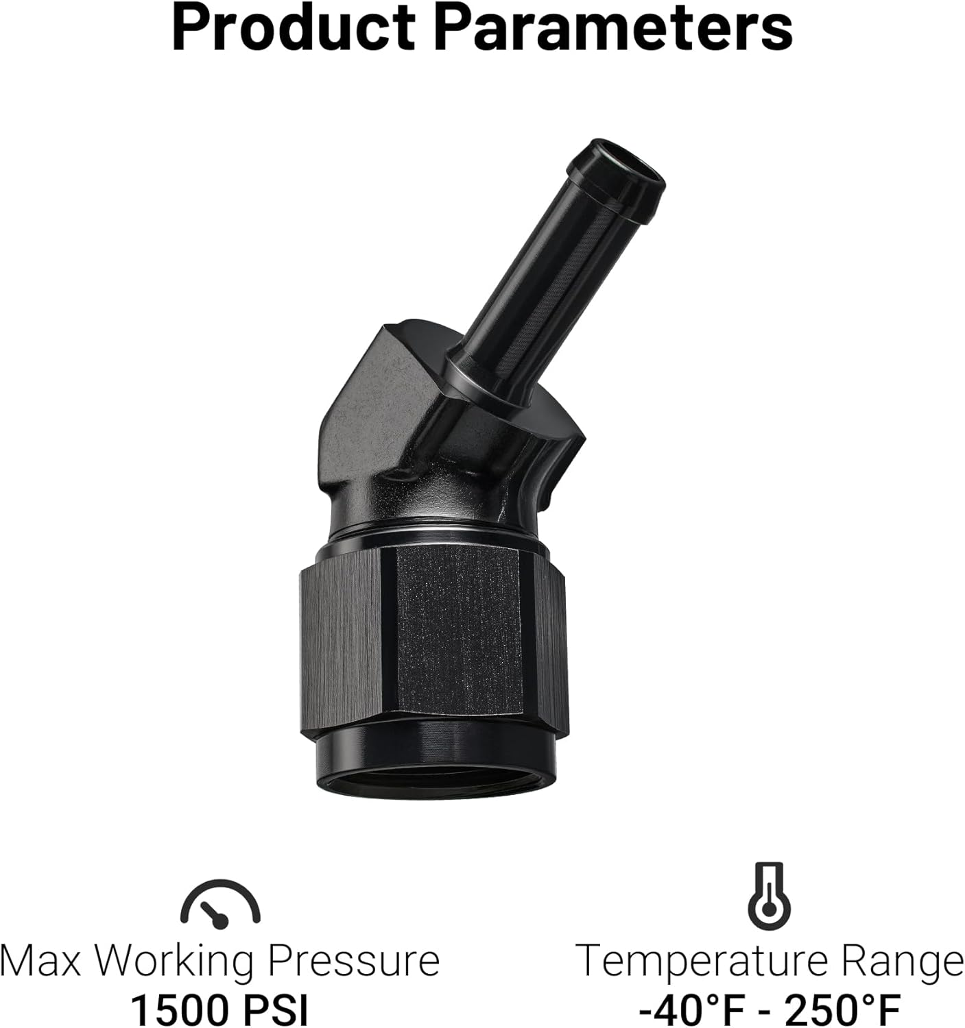 [8AN to 5/16 Inch,45 Degree]