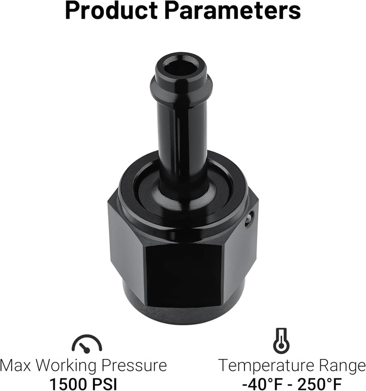 [6AN to 1/4 Inch,Straight]