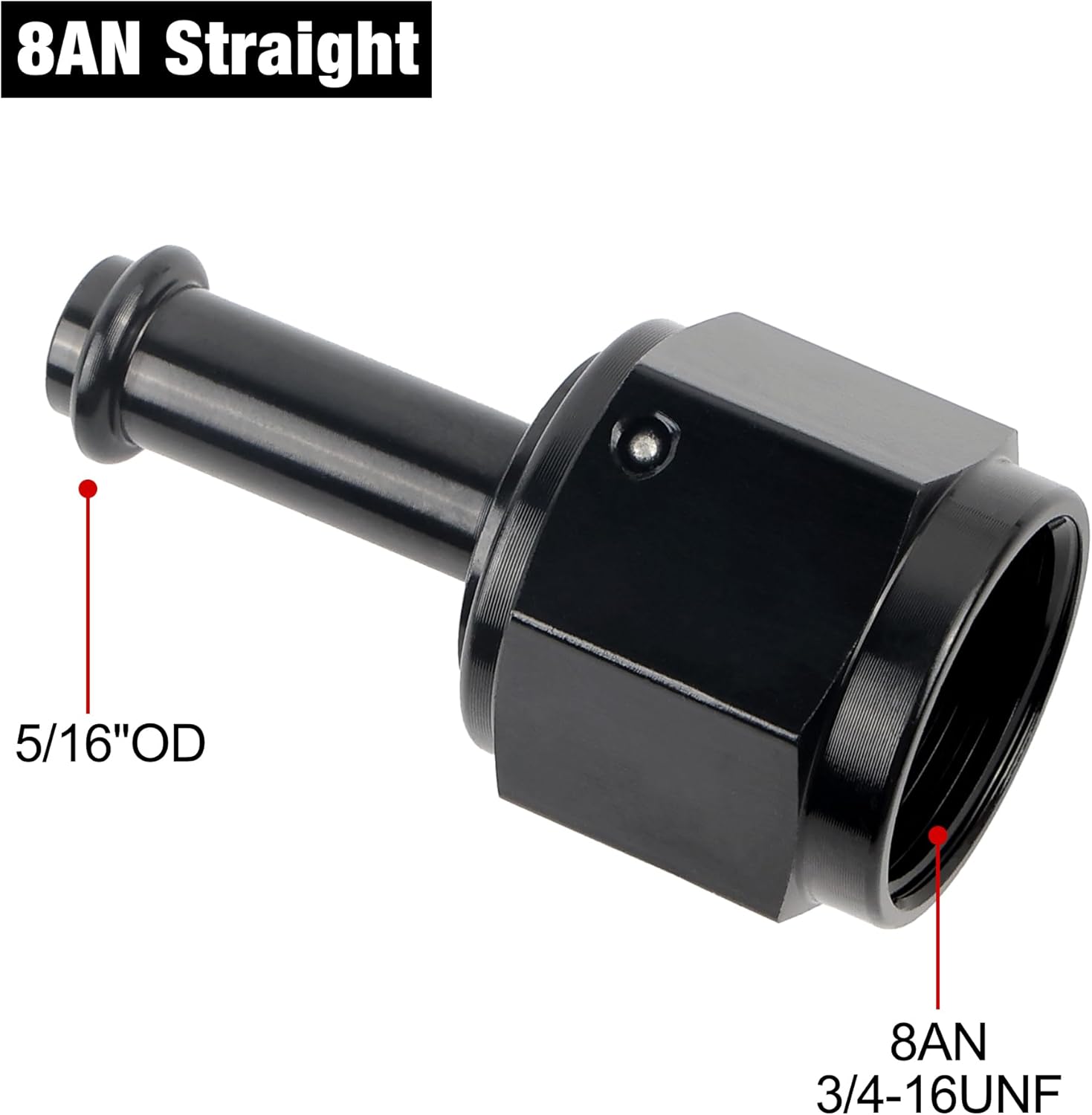 [8AN to 5/16 Inch,Straight]