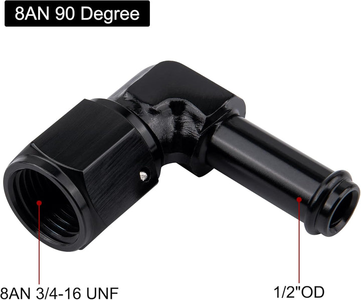 [8AN to 1/2 Inch,90 Degree]