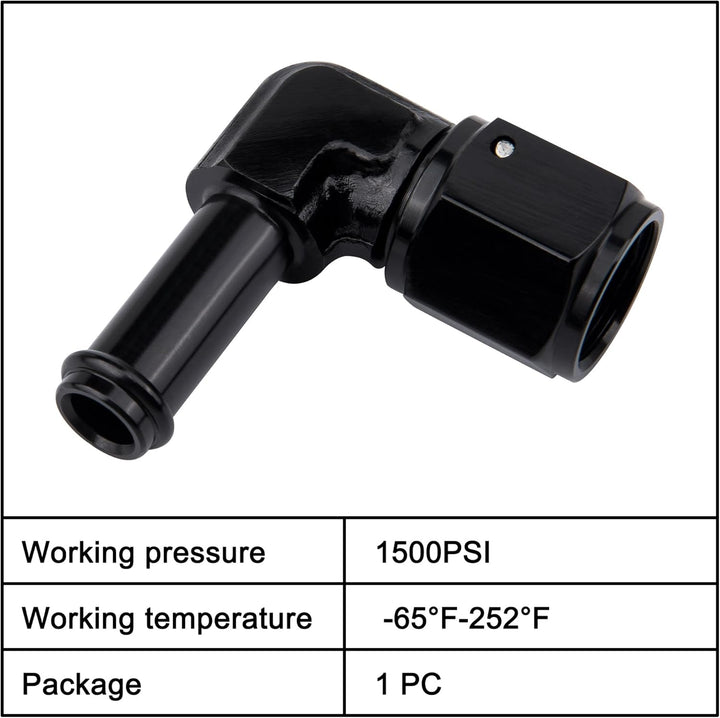 [8AN to 1/2 Inch,90 Degree]