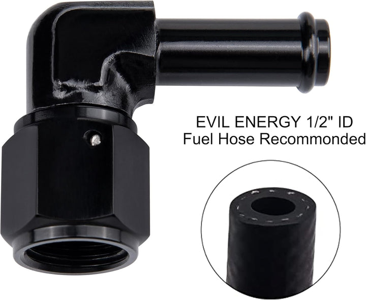 [8AN to 1/2 Inch,90 Degree]