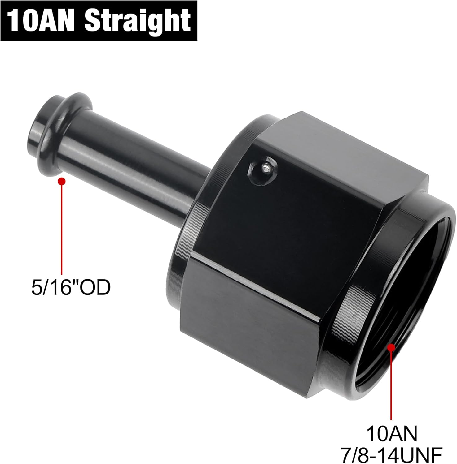 [10AN to 5/16 Inch,Straight]