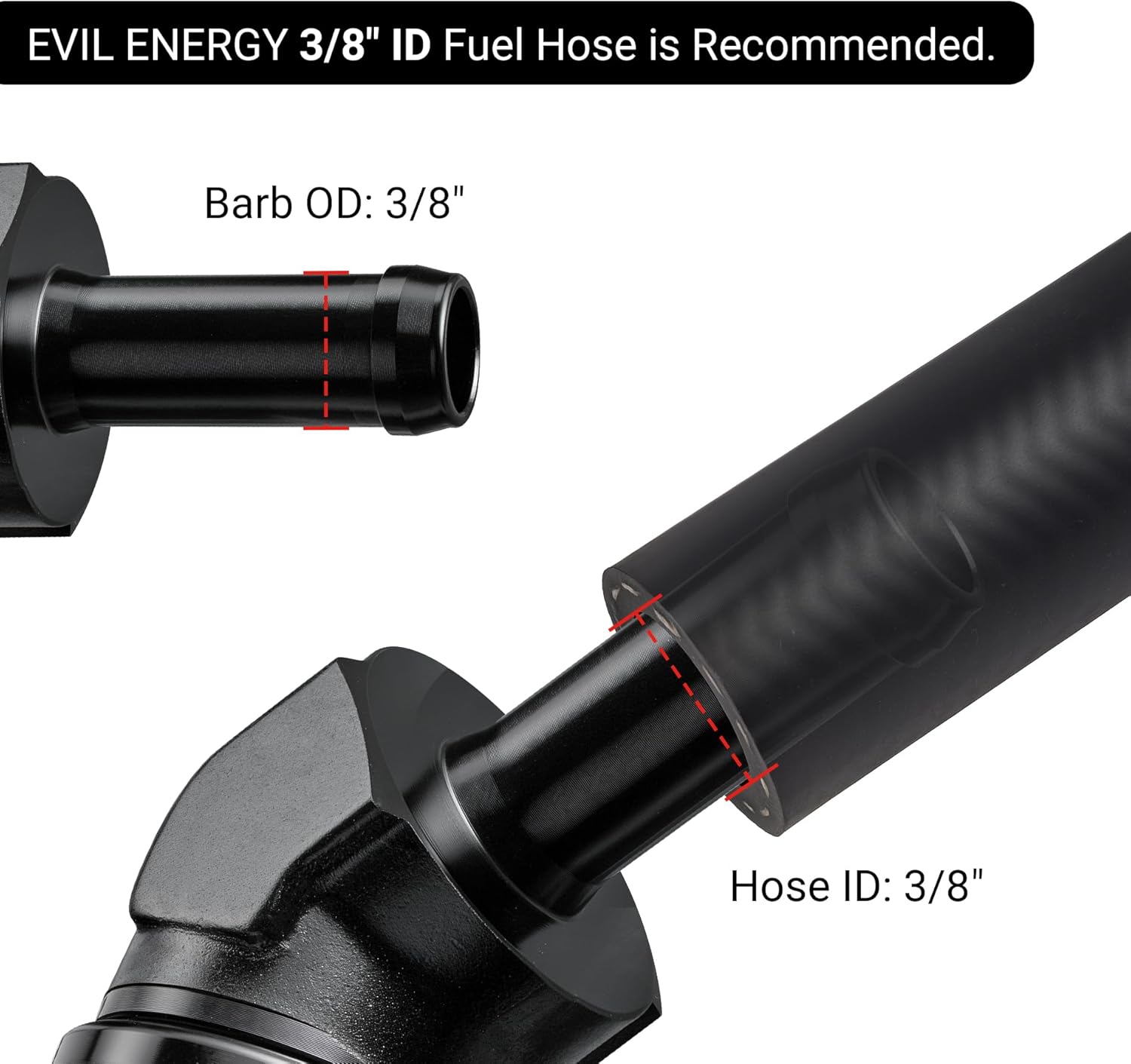 [10AN to 3/8 Inch,45 Degree]