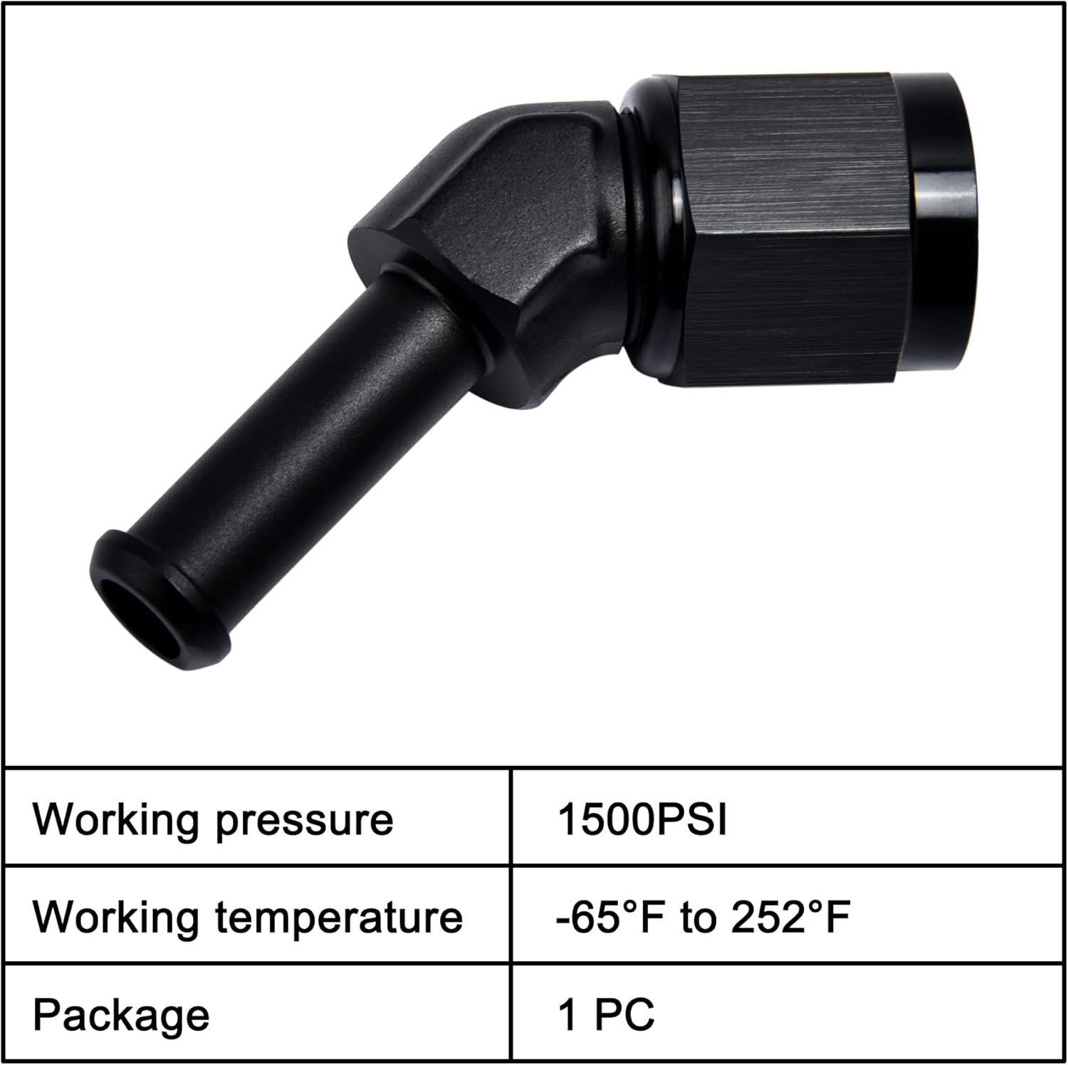 [6AN to 5/16 Inch,45 Degree]