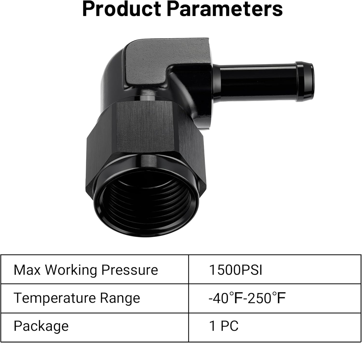 [10AN to 3/8 Inch,90 Degree]