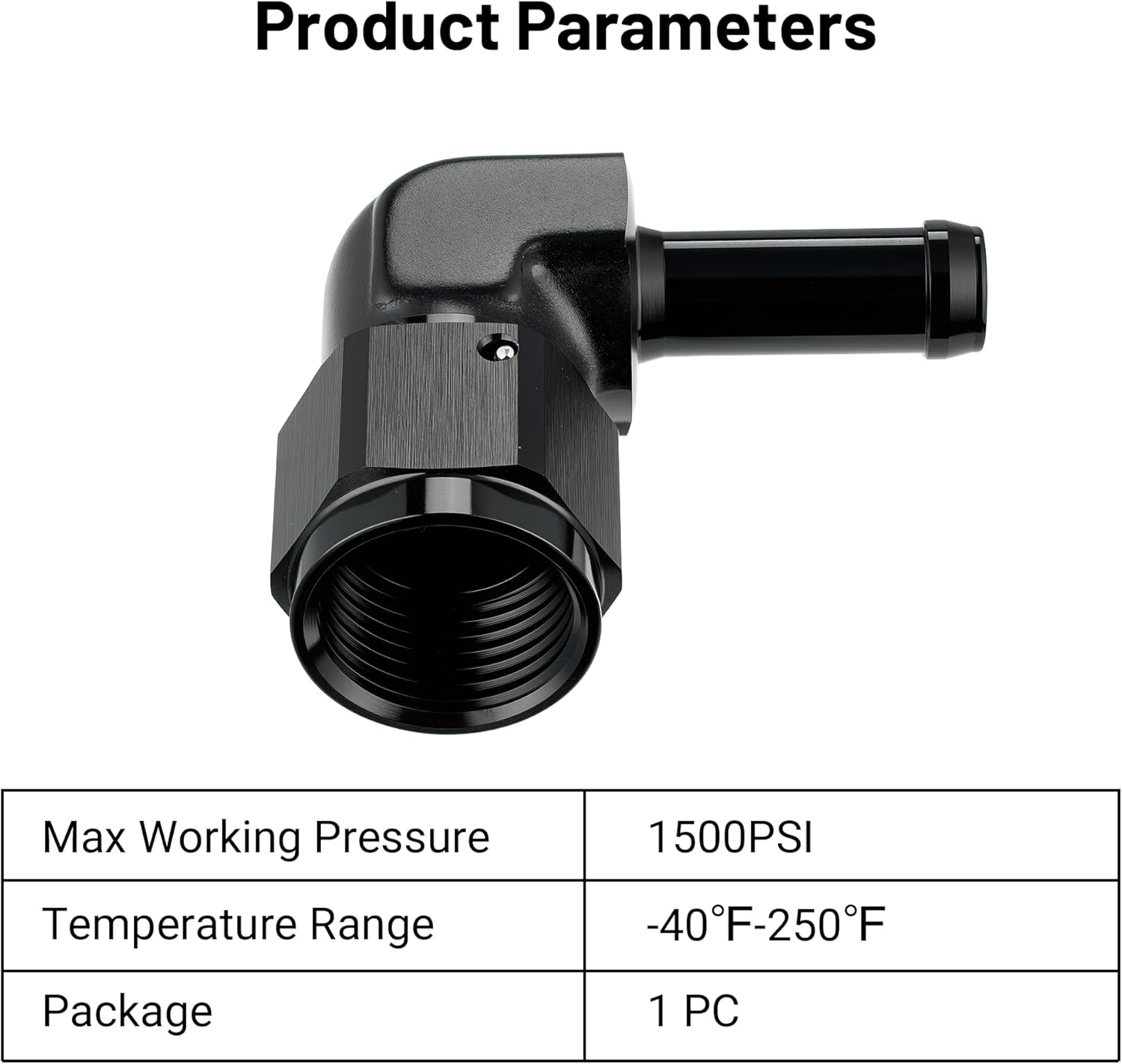 [8AN to 3/8 Inch,90 Degree]