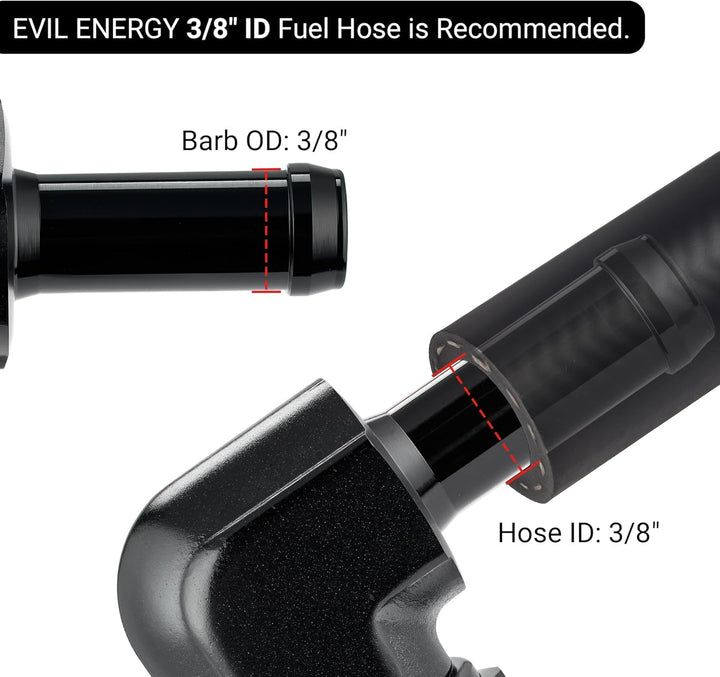 [8AN to 3/8 Inch,90 Degree]