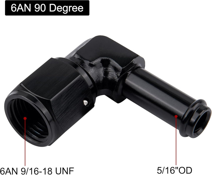 [6AN to 5/16 Inch,90 Degree]