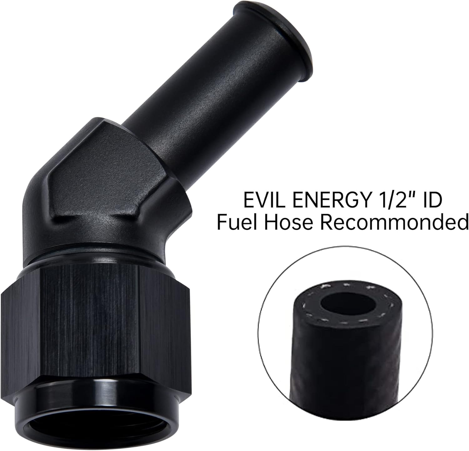 [8AN to 1/2 Inch,45 Degree]