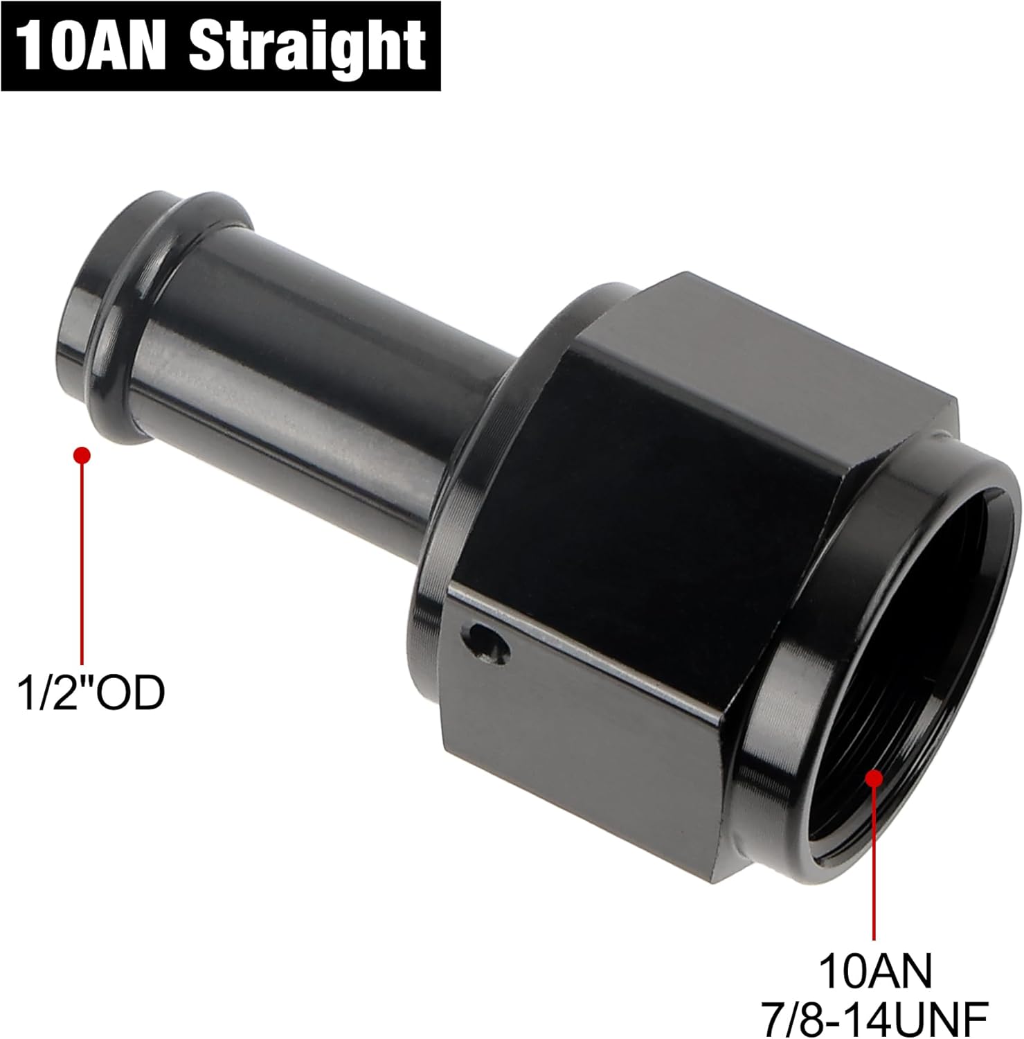 [10AN to 1/2 Inch,Straight]