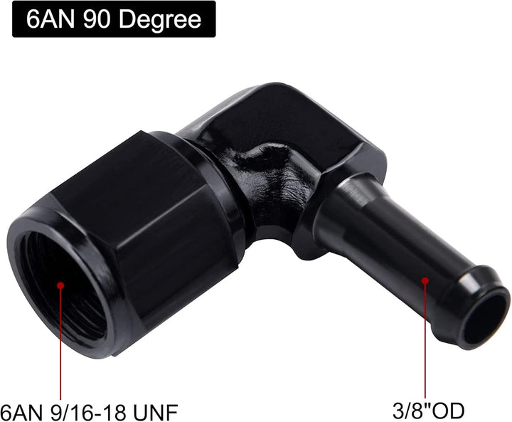 [6AN to 3/8 Inch,90 Degree]