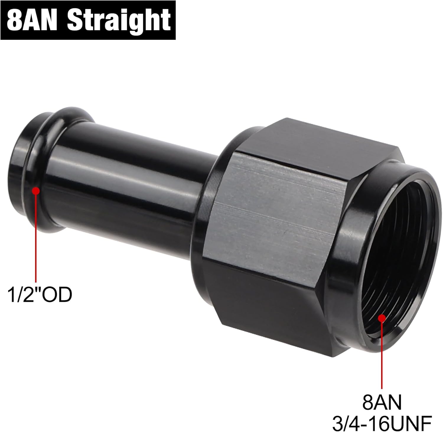 [8AN to 1/2 Inch,Straight]