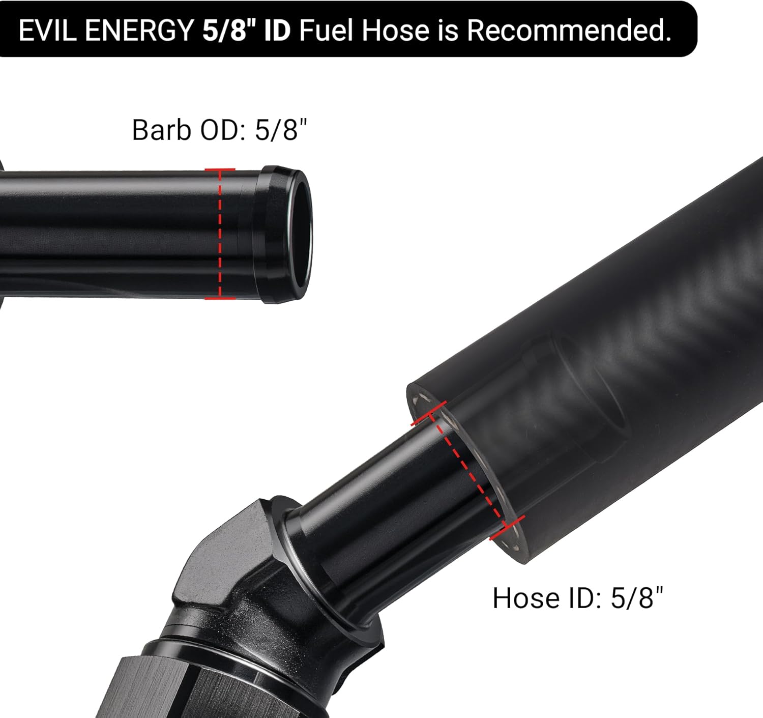 [10AN to 5/8 Inch,45 Degree]