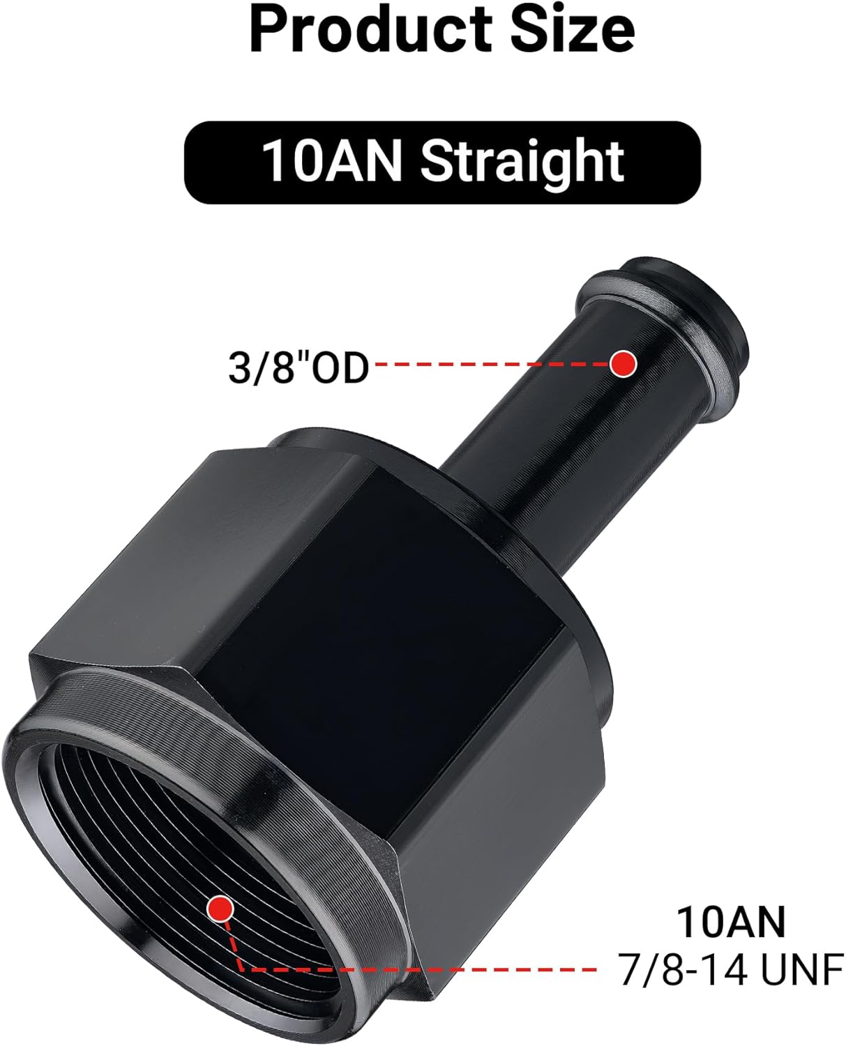 [10AN to 3/8 Inch,Straight]