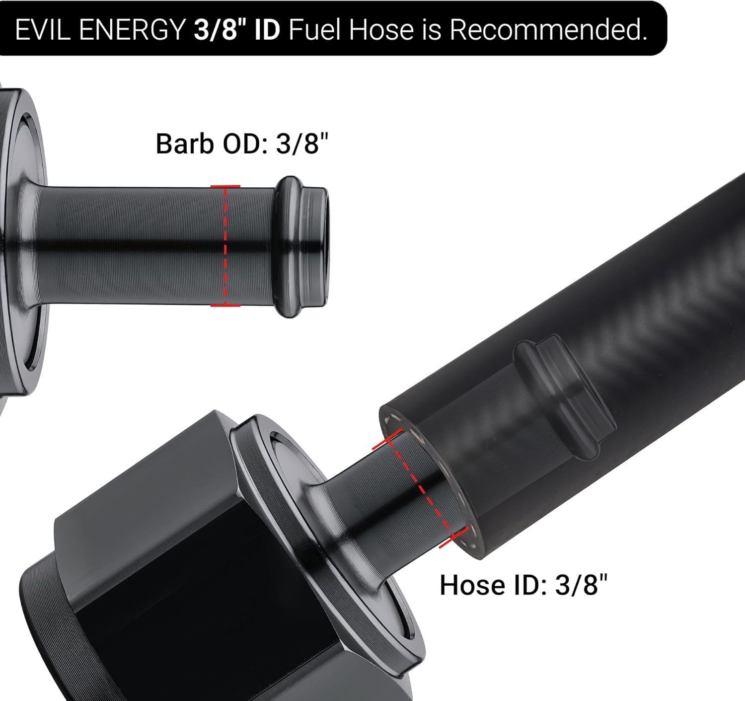 [10AN to 3/8 Inch,Straight]