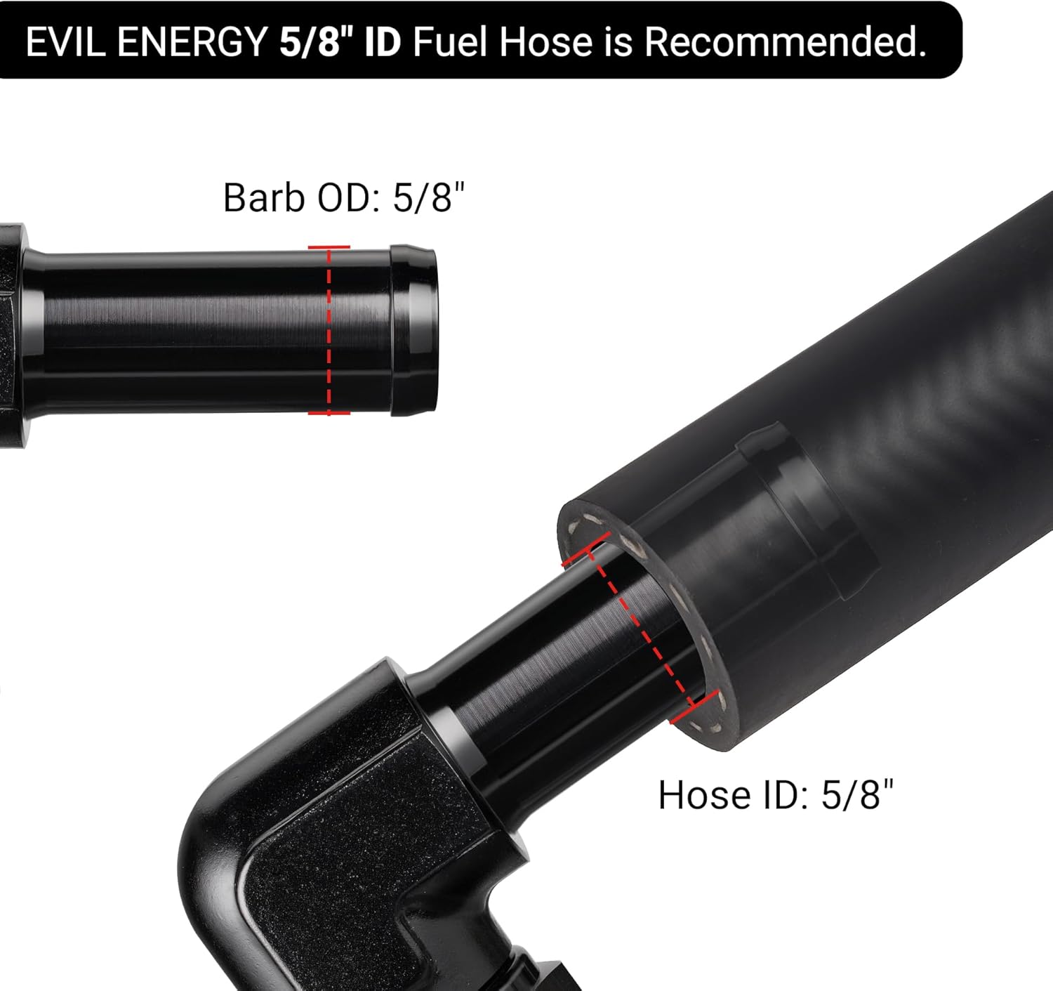 [10AN to 5/8 Inch,90 Degree]