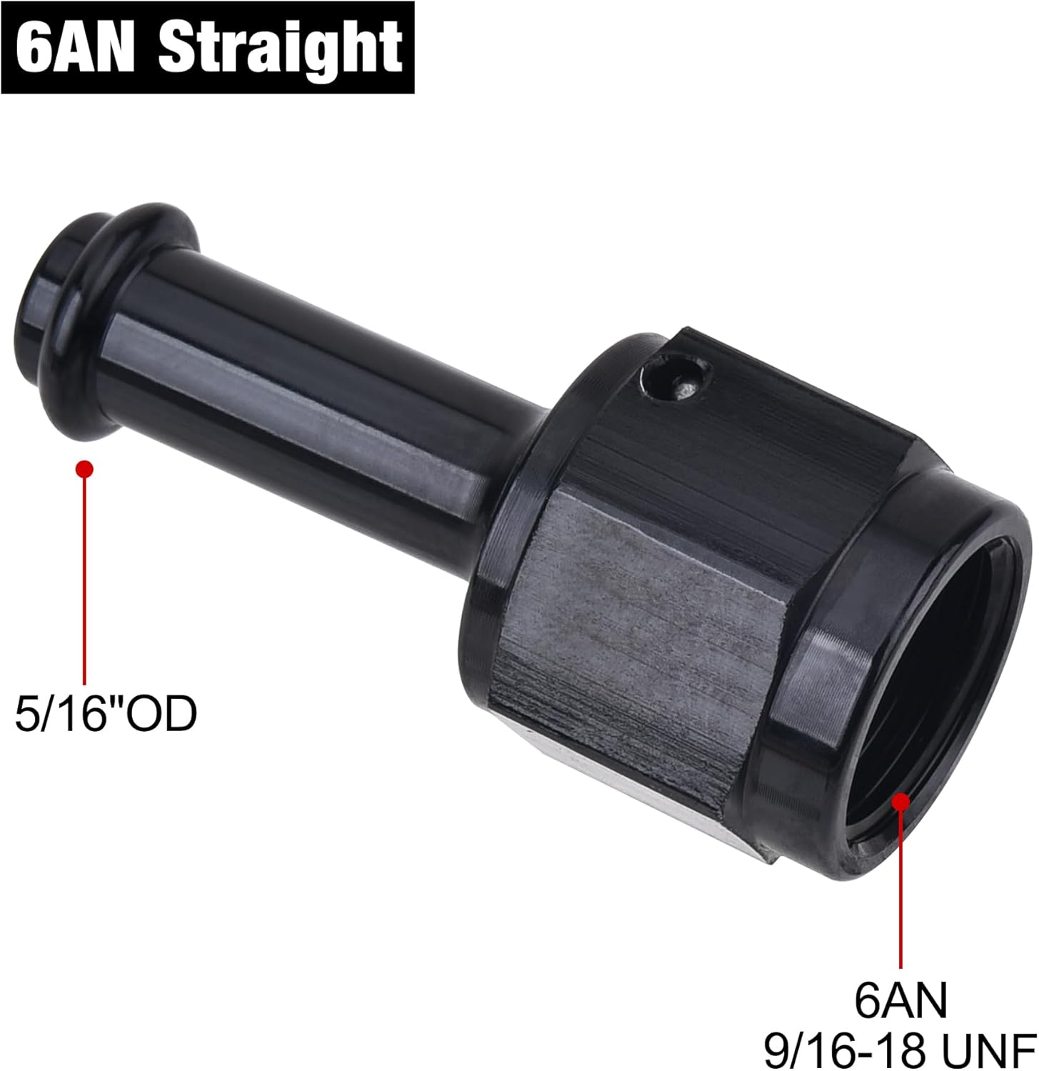 [6AN to 5/16 Inch,Straight]