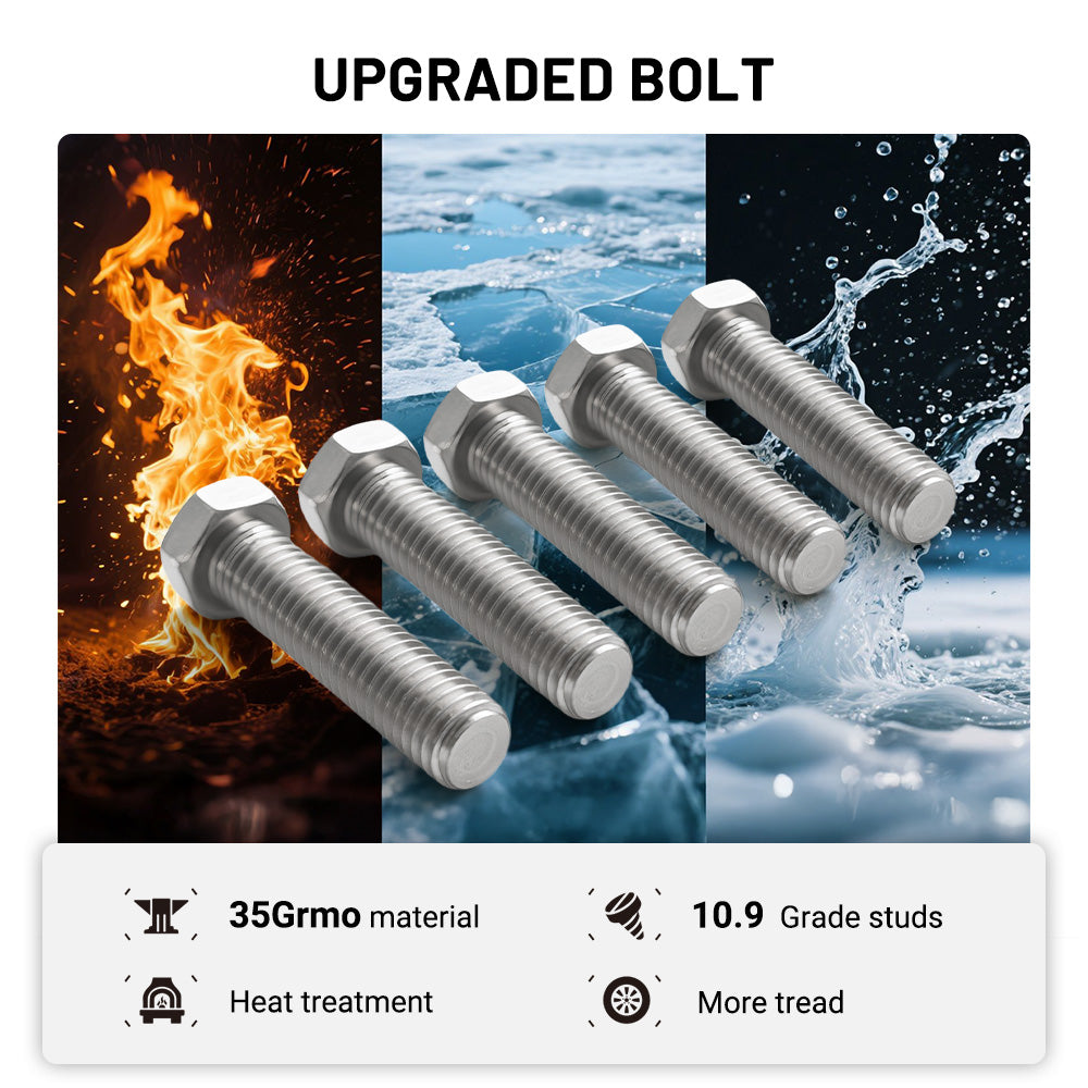 EVIL ENERGY 8x165.1mm  1.5//2inch Wheel Spacers for Chevrolet, GMC Heavy - Duty & Hummer H2 (1999 - 2009) 2/4 - Piece Set with 14x1.5 Bolts, 126.15 Hub Bore - EVILENERGY