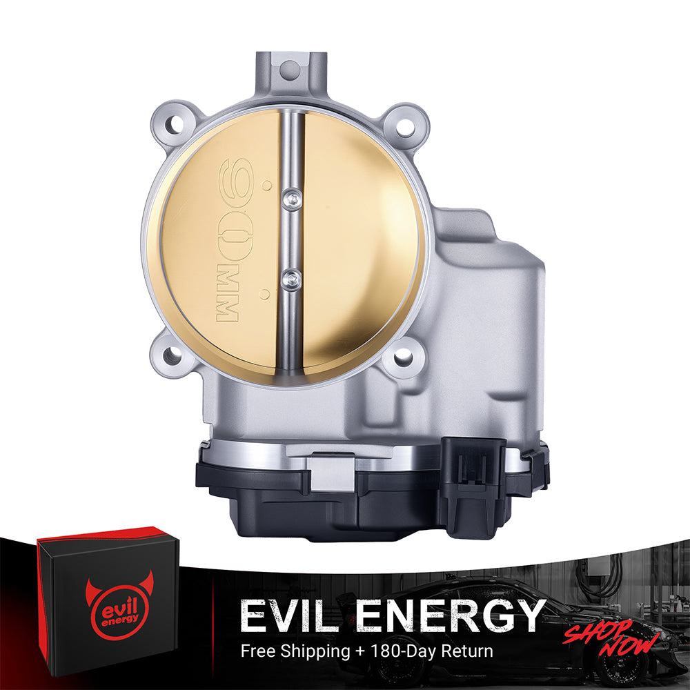 EVIL ENERGY 90mm Electronic Throttle Body Fit 2012 - 2018 Dodge Vehicles (RAM, Challenger, Charger) & Engines (5.7L/6.4L) - with TPS 4 Bolt