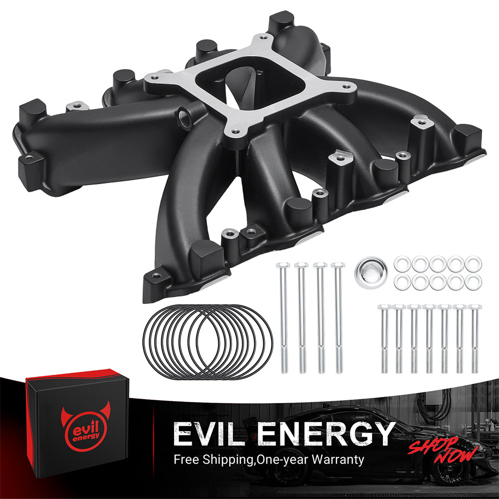 EVIL ENERGY LS Carb Intake Manifold Single Plane 300-131 for GM LS Gen IV LS3/L92/L99/L76 Rectangular Port