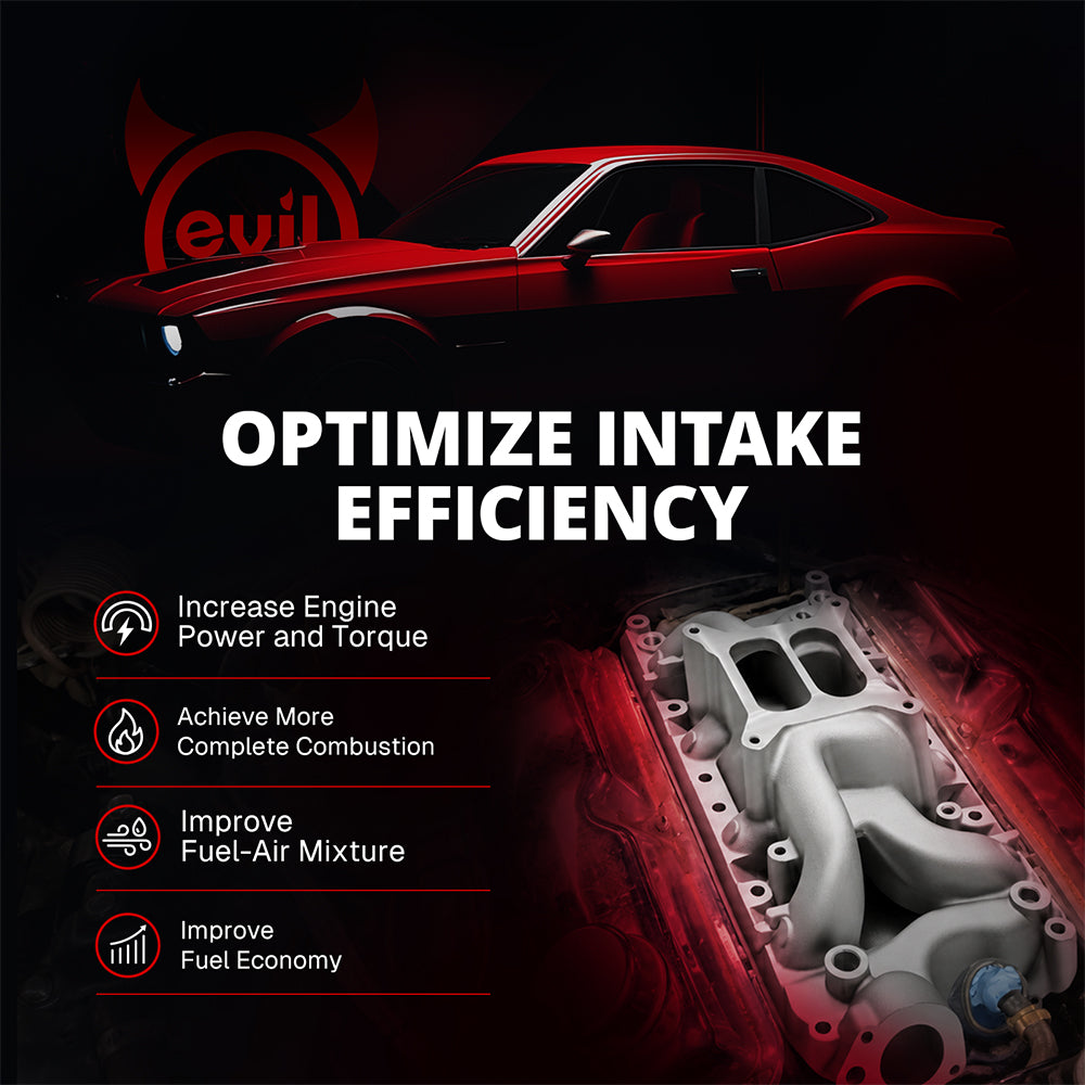 EVIL ENERGY LS Carb Intake Manifold Single Plane 300-131 for GM LS Gen IV LS3/L92/L99/L76 Rectangular Port
