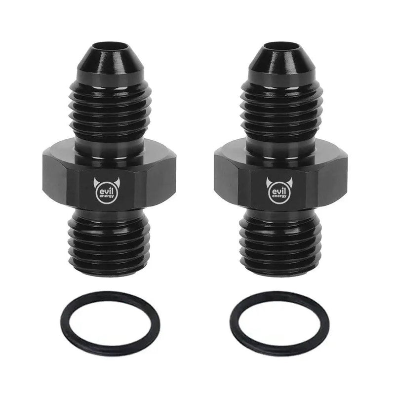 Evilenergy EVIL ENERGY AN Flare to AN ORB Male Fuel Rail Adapter Fitting 2PCS/4PCS