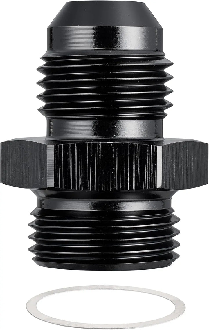 EVILENERGY EVIL ENERGY AN Male Flare to Male Carb Carburetor Fuel Inlet Fitting Adapter Aluminum Black Upgrade 1PC/2PC[6AN to 5/8-20]