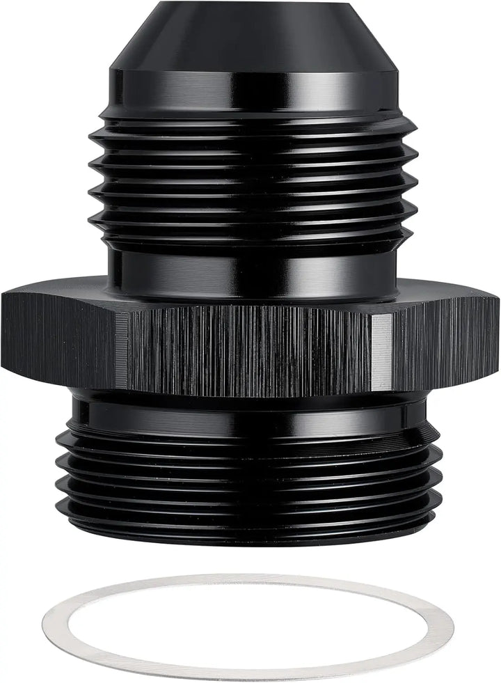 EVILENERGY EVIL ENERGY AN Male Flare to Male Carb Carburetor Fuel Inlet Fitting Adapter Aluminum Black Upgrade 1PC/2PC[8AN to 7/8-20]