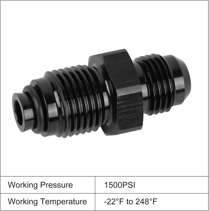 EVIL ENERGY AN Male Flare to Metric O Ring Seal Power Steering Adapter Fitting Aluminum - EVILENERGY