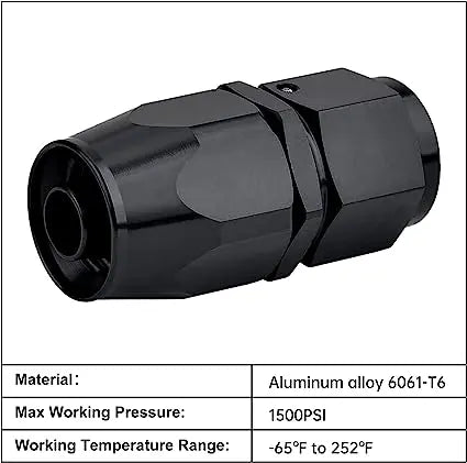 EVILENERGY EVIL ENERGY AN Swivel Fuel Hose Fittings & NPT to Male Flare Adapters Kit with Hose Separator Clamp
