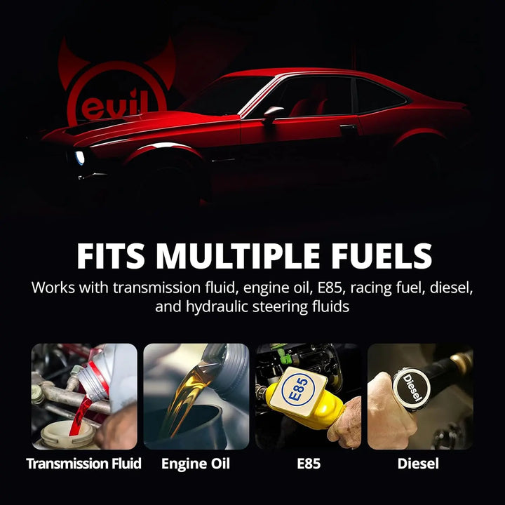 EVILENERGY EVIL ENERGY AN10 PTFE Transmission Line for GM Duramax 01-05 6.6L LB7 / LLY | PTFE Inner Tube with 304 Stainless Steel Braid and Nylon Cover, Design for Extreme Heat, Chemical Resistance & Durability