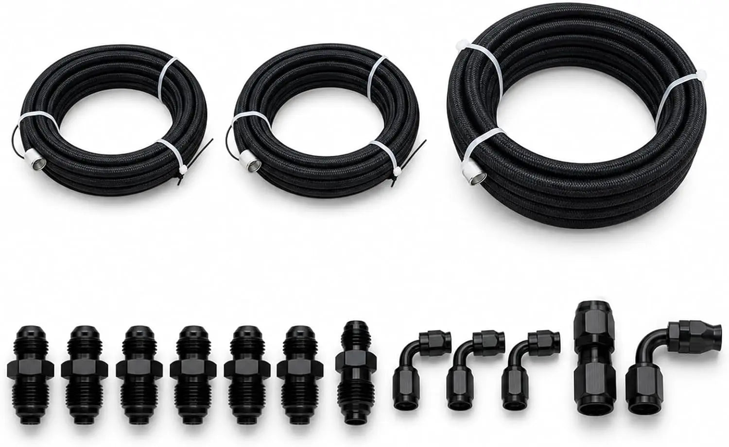 EVILENERGY EVIL ENERGY AN6 AN10 PTFE Power Steering Hose Kit for Ford Type Racks, 3FT