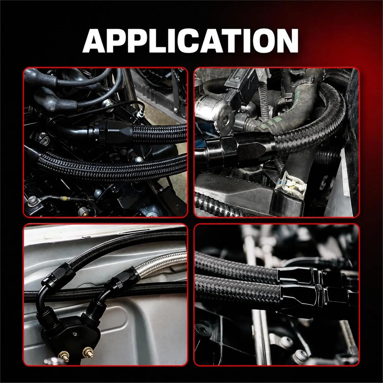EVILENERGY EVIL ENERGY AN6 AN10 PTFE Power Steering Hose Kit for Ford Type Racks, 3FT