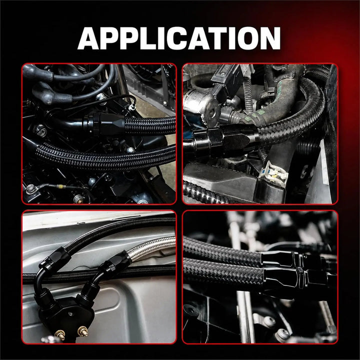 EVILENERGY EVIL ENERGY AN6 AN10 PTFE Power Steering Hose Kit for Ford Type Racks, 3FT