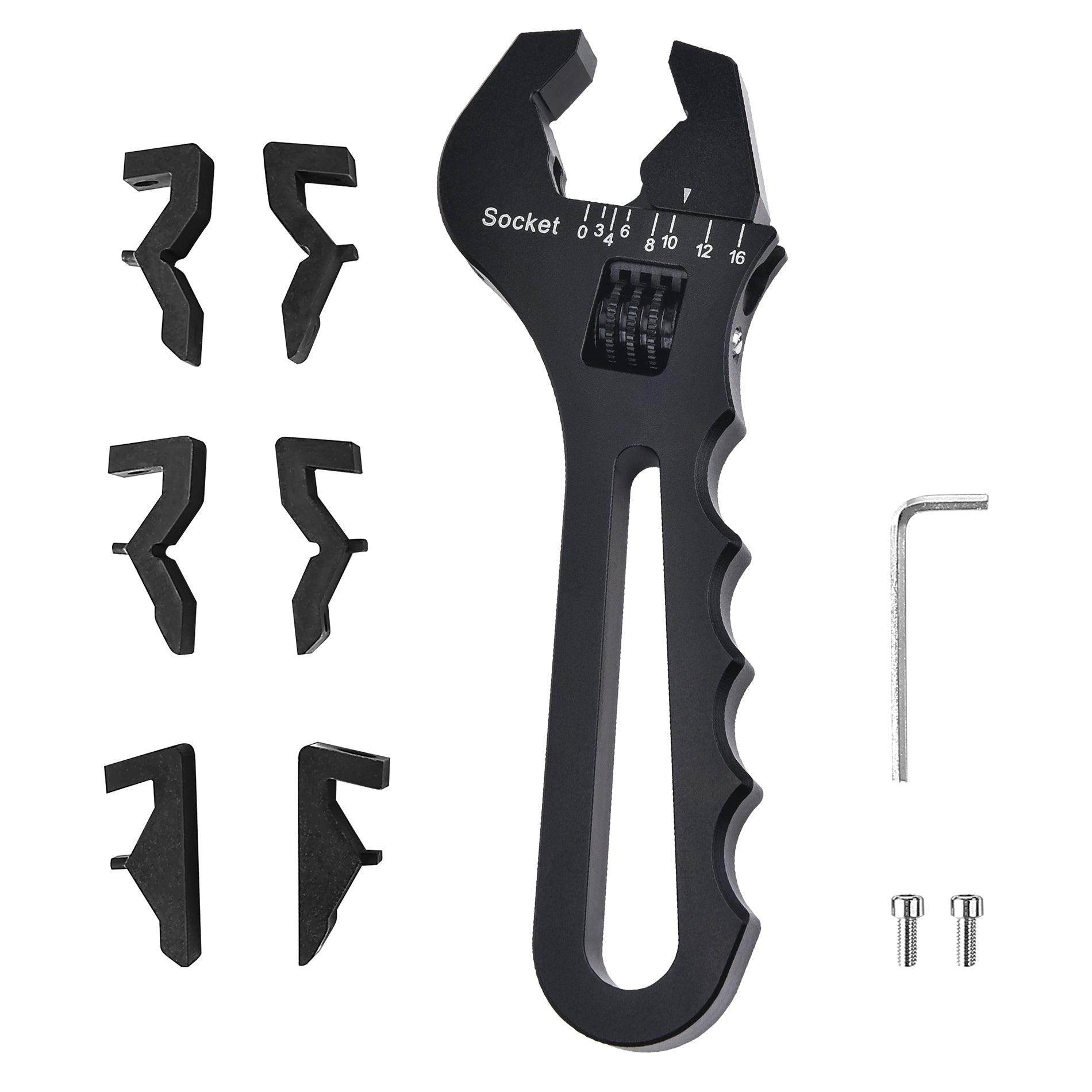 EVIL ENERGY Non Marring Wrench Adjustable AN Fitting Wrench 3-16AN Spanner Aluminum