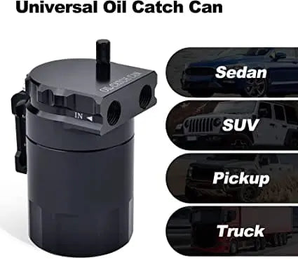 Evilenergy EVIL ENERGY Baffled Universal Alu Oil Separator Catch Can 300ml