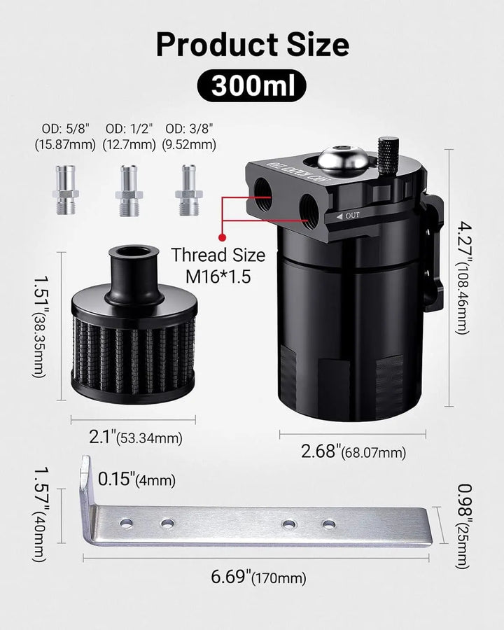 [Black,with Breather Filter]