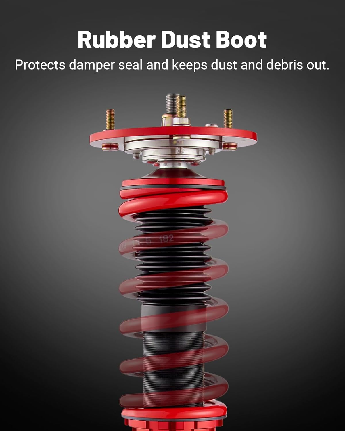 EVIL ENERGY Coilovers Compatible for BMW 3 Series (E36) 316i 318i 318is 320i 323i 325i 325is 328i 318tds 325td 325tds 1990-1999, BMW Z3 1996-2002, Height Adjustable Lowering Kit, Red - EVILENERGY