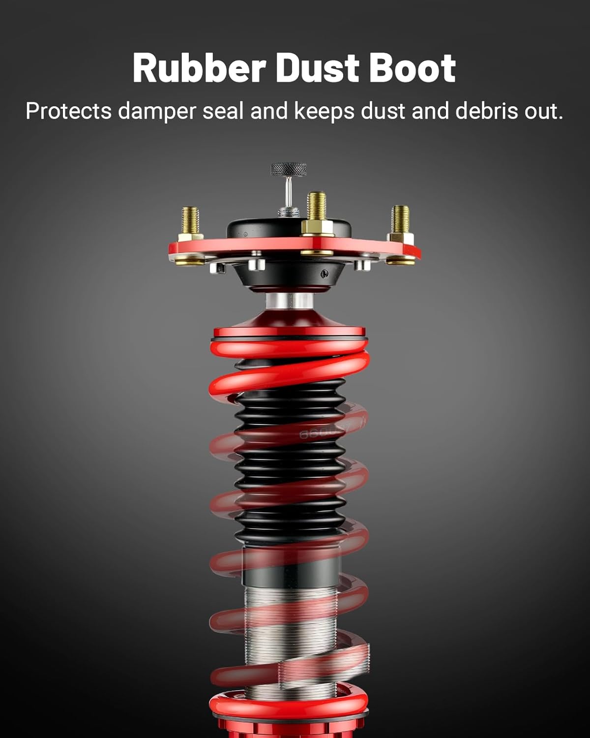 EVIL ENERGY Coilovers for Hyundai Elantra Sedan (AD) 2017-2020, Height Adjustable Coilovers Kit with 32-Level Damper Adjustment, Red - EVILENERGY