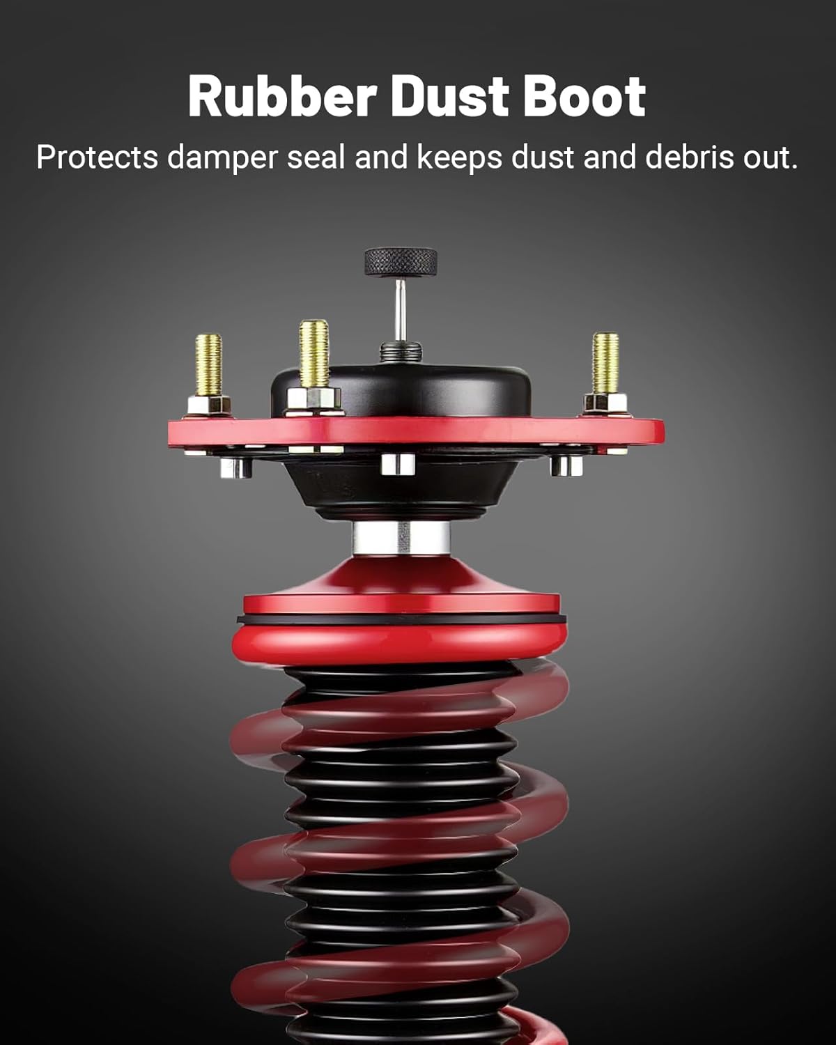 EVIL ENERGY Coilovers Compatible for Nissan Sentra B16 2007-2012, Height Adjustable Coilovers Lowering Kit with 32-Level Damper Adjustment, Coilovers Suspension Kit, Red - EVILENERGY