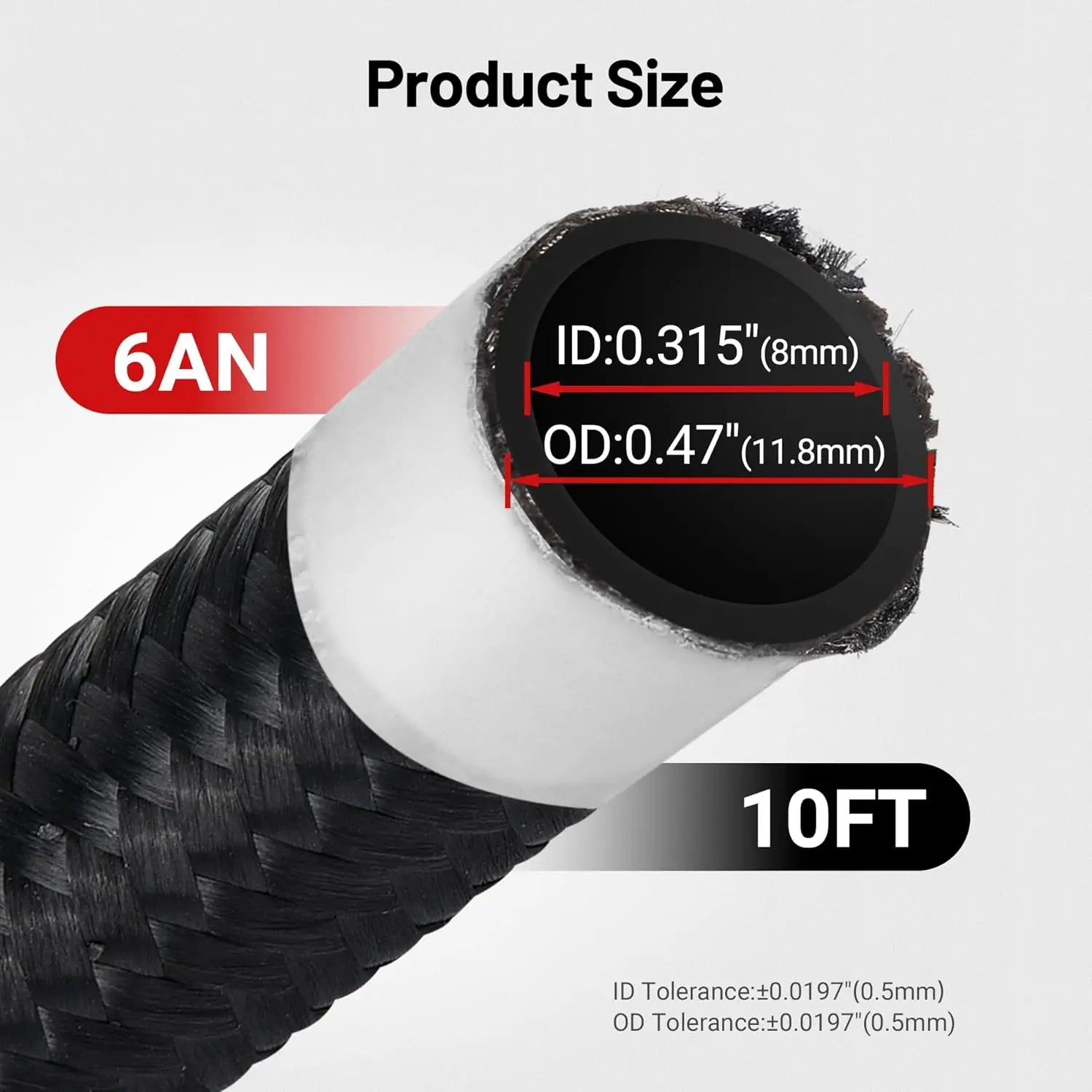 [29.99, PTFE Fuel Lines 6AN 10ft]