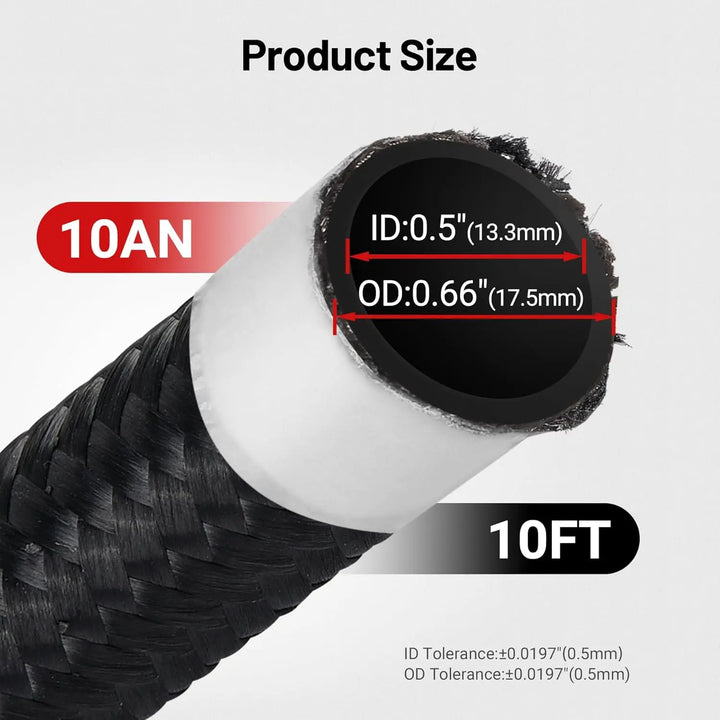 [29.99, PTFE Fuel Lines 10AN 10ft]