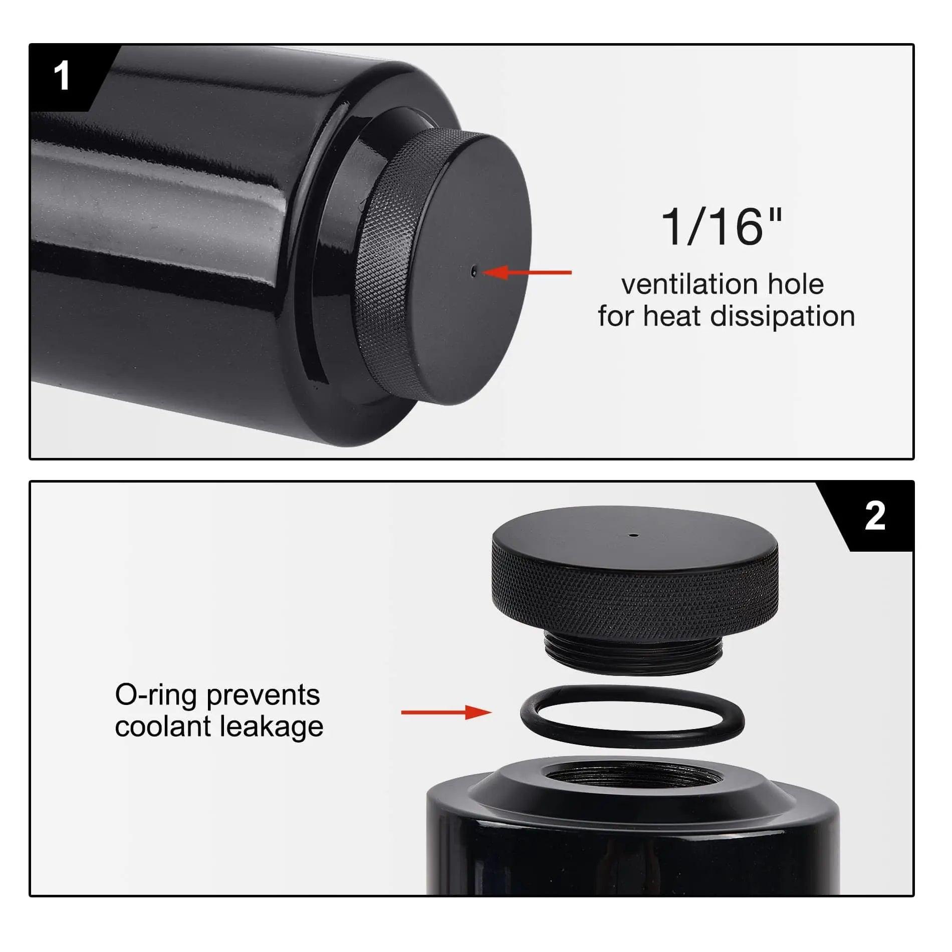 Evilenergy EVIL ENERGY Coolant Overflow Tank Radiator Overflow Bottle Universal 800ml