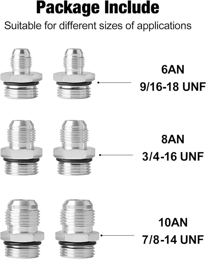 evilenergy EVIL ENERGY 30 Micron Inline Fuel Filter with 6AN 8AN 10AN Adapter&Bracket Clamp 60MM Universal