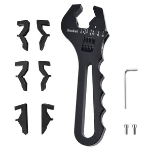 EVIL ENERGY Non Marring Wrench Adjustable AN Fitting Wrench 3-16AN Spanner Aluminum