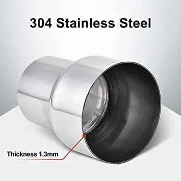 Evilenergy EVIL ENERGY Exhaust Pipe Reducer Adapter Stainless Steel
