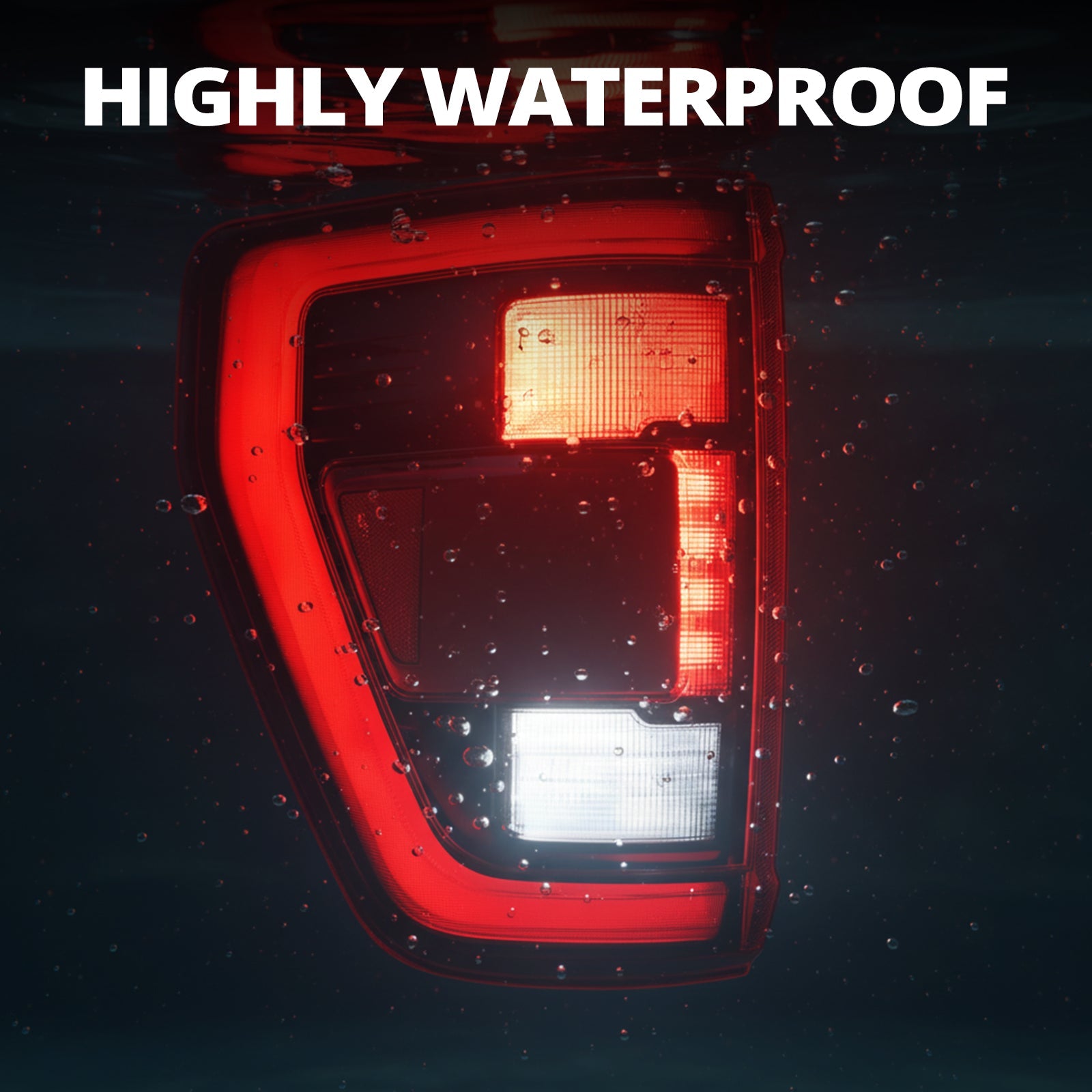 EVIL ENERGY Fit For 2021-2023 Ford F150 LED Tail Light Assembly w/Blind Spot, Left Driver Side/Right Passenger Side Taillight Rear Brake Lamp (Module NOT Included) - EVILENERGY